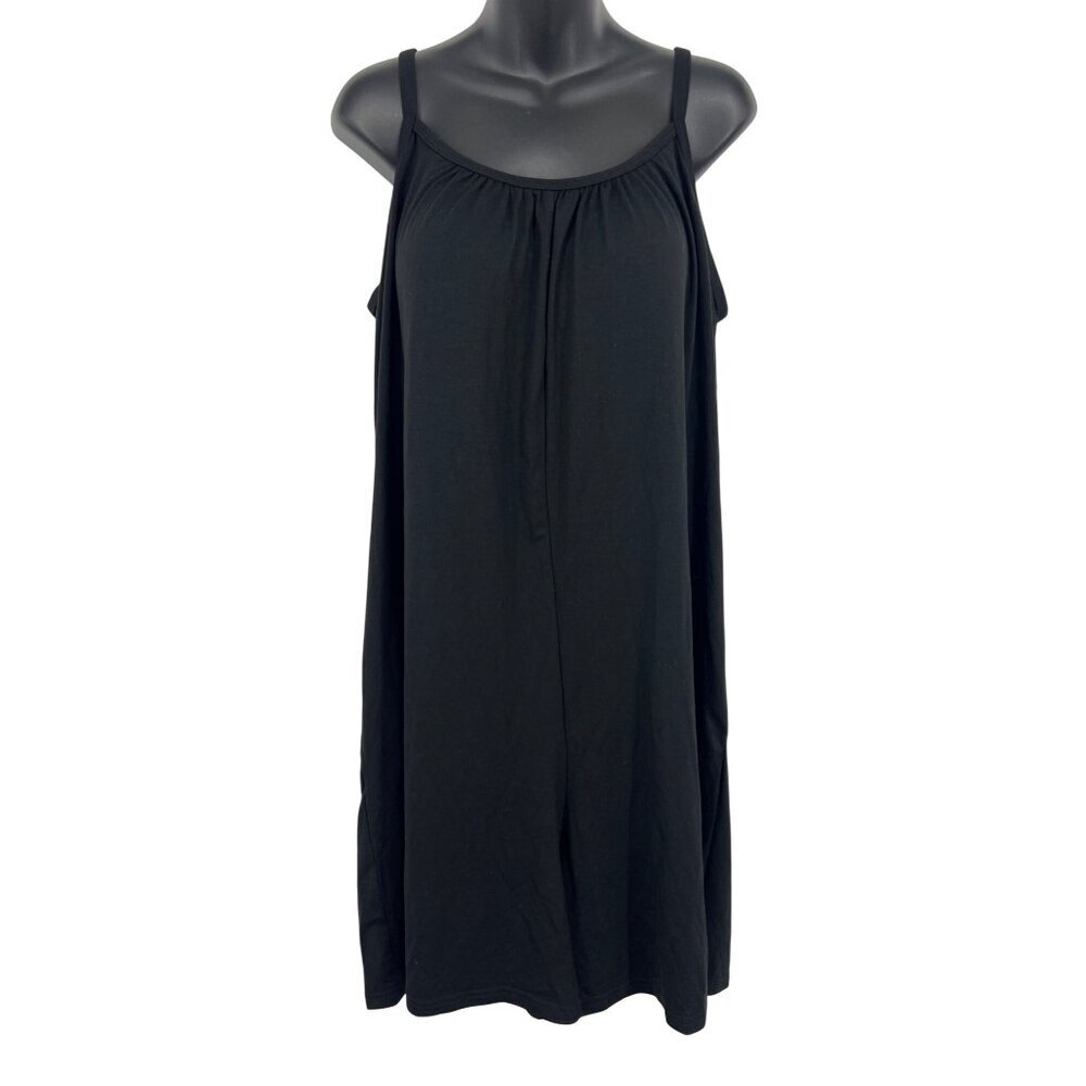 32 Heat Cool Women Romper Short Sleeveless Scoop Extra Large Black Pocket New